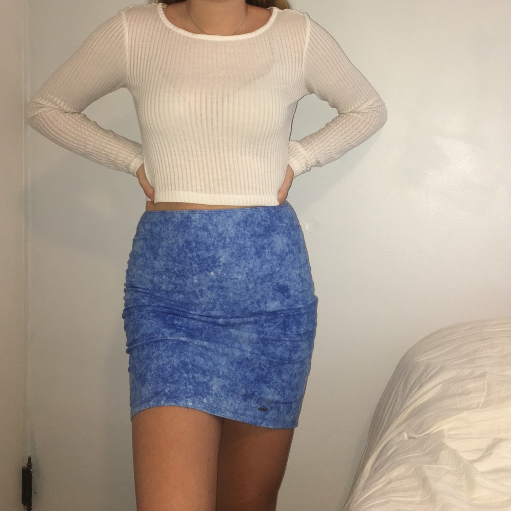 Blue Mini Skirt